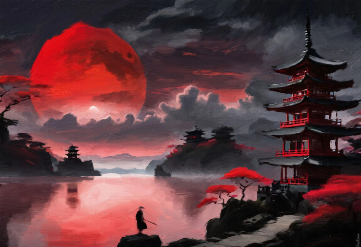 Mystical Twilight (PRT-16861-110052) - Canvas Art Print - 36in X 25in