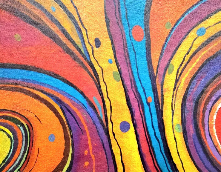 Abstract Painting (ART-3319-110225) - Handpainted Art Painting - 36in X 24in