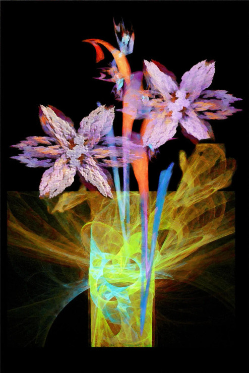 Abstract Still Life (PRT-16909-110275) - Canvas Art Print - 12in X 18in