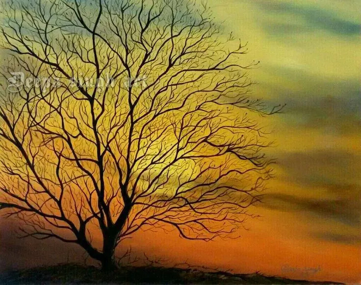 After Autumn (ART-8424-110575) - Handpainted Art Painting - 30in X 24in
