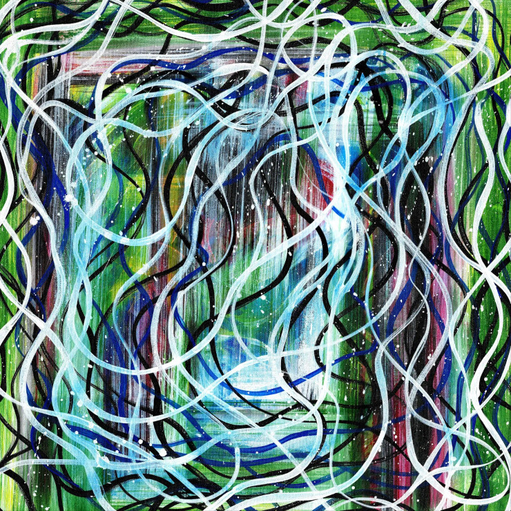 Life’s Journey (ART-5915-106804) - Handpainted Art Painting - 24in X 24in