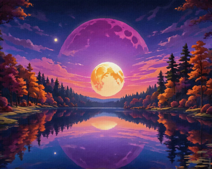 Nature's Embrace 01 (PRT-15697-110898) - Canvas Art Print - 48in X 38in
