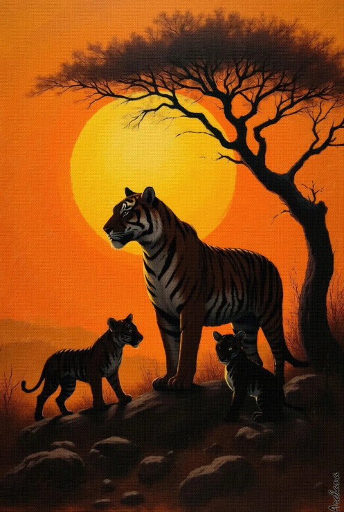 Nature's Embrace 02 (PRT-15697-110862) - Canvas Art Print - 28in X 42in