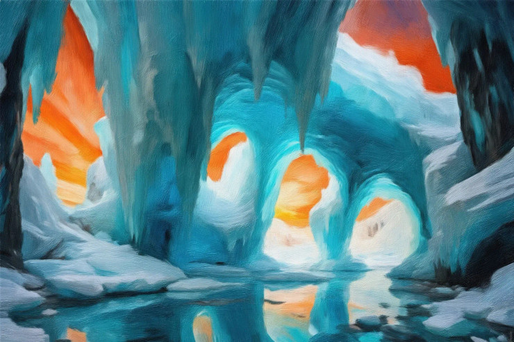 A Frozen Masterpiece (PRT-16861-111004) - Canvas Art Print - 36in X 24in