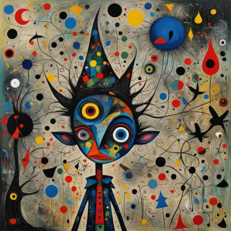 Title: "Whimsical Dreamscape" (PRT-16747-111116) - Canvas Art Print - 36in X 36in