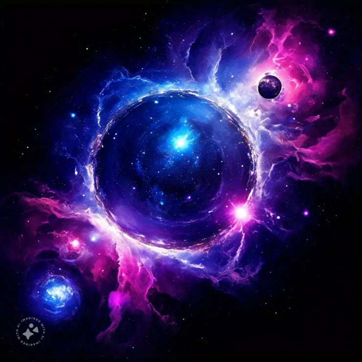 Galatic Art 003 (PRT-16612-111149) - Canvas Art Print - 24in X 24in