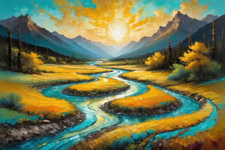 Nature’s Canvas: The Art Of Positivity (PRT-15697-111198) - Canvas Art Print - 42in X 28in