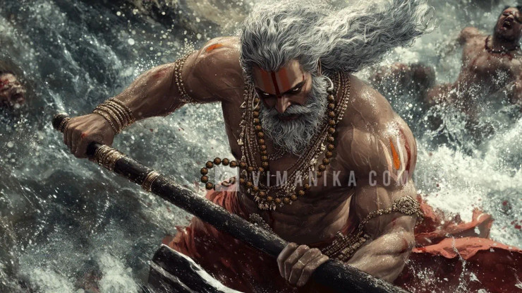 Parshu Antam Digital Painting (PRT-6845-111726) - Canvas Art Print - 36in X 20in