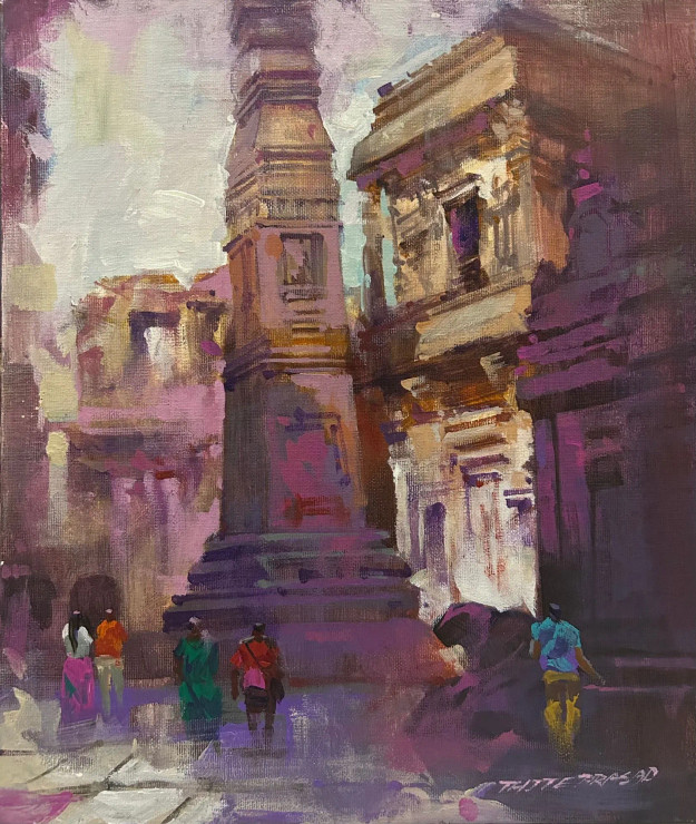 Verul 2 (ART-16674-111776) - Handpainted Art Painting - 12in X 14in