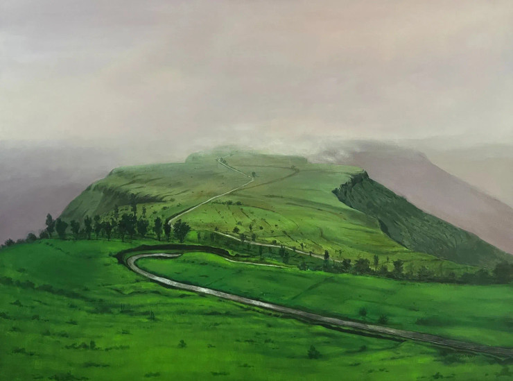 Untitled (ART-17046-111832) - Handpainted Art Painting - 48in X 36in