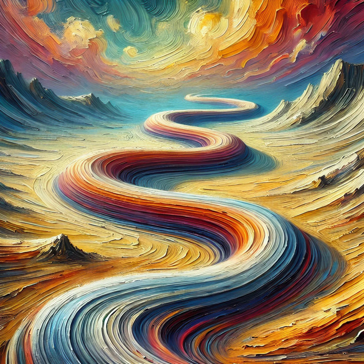 Nature’s Fluid Sculpture (PRT-17086-112075) - Canvas Art Print - 60in X 60in
