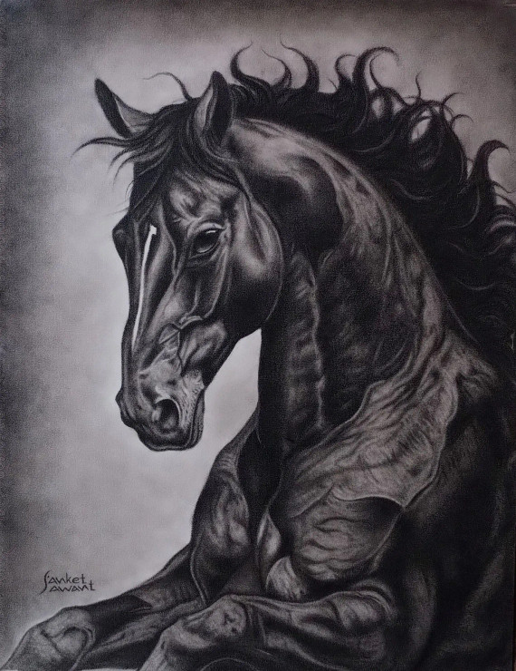 Unstoppable (ART-7171-112224) - Handpainted Art Painting - 20in X 26in