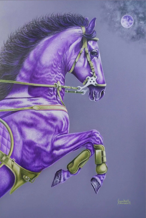 Unstoppable (ART-7171-112225) - Handpainted Art Painting - 24in X 36in