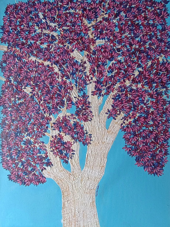 Nature 7 (ART-17098-112277) - Handpainted Art Painting - 19in X 28in