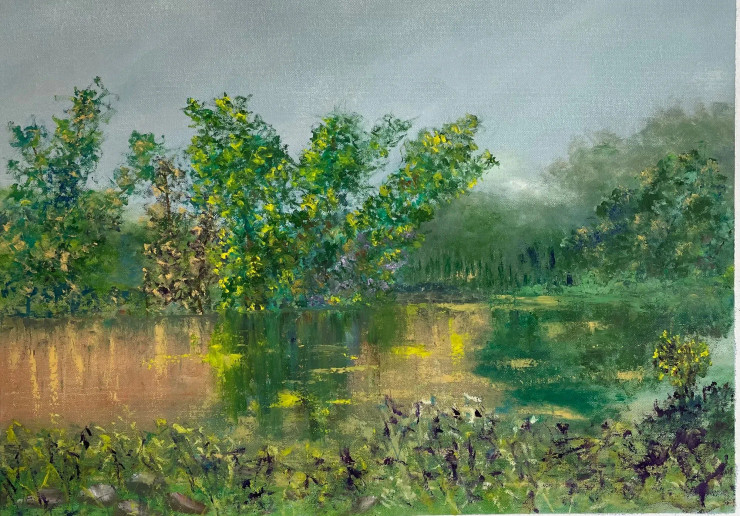 Serenity (ART-8841-112426) - Handpainted Art Painting - 22in X 16in