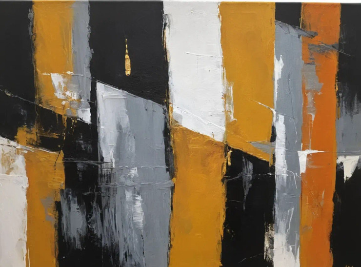 Abstract Painting (ART-3319-112535) - Handpainted Art Painting - 36in X 24in