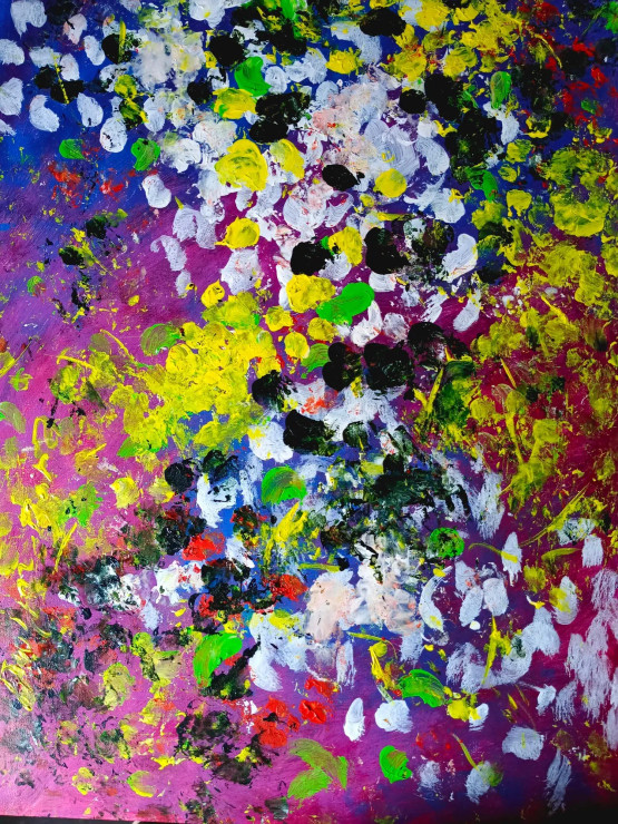 Beautiful Spring (ART-965-112524) - Handpainted Art Painting - 14in X 21in