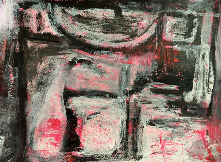 Hush (ART-17133-112507) - Handpainted Art Painting - 16in X 11in