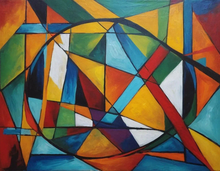 Abstract Painting (ART-3319-112546) - Handpainted Art Painting - 36in X 24in