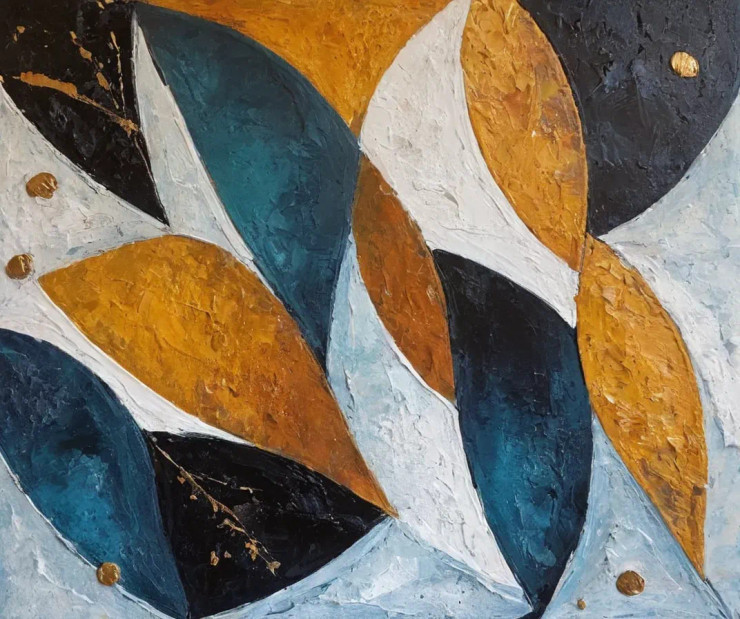 Abstract Painting (ART-3319-113076) - Handpainted Art Painting - 36in X 30in