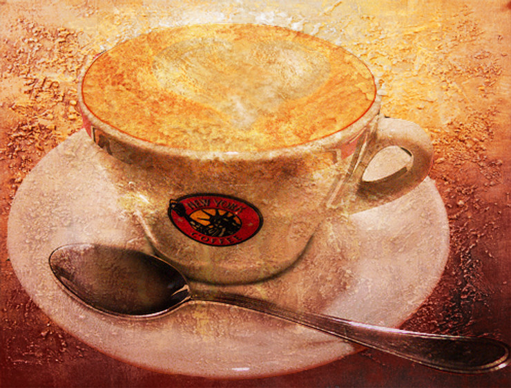 coffepainting, new age painting, texture painting, brown painting, beverages & drinks painting