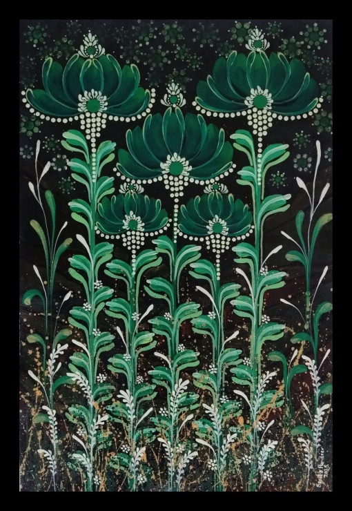 LotusGrace (ART-16938-113155) - Handpainted Art Painting - 18in X 25in