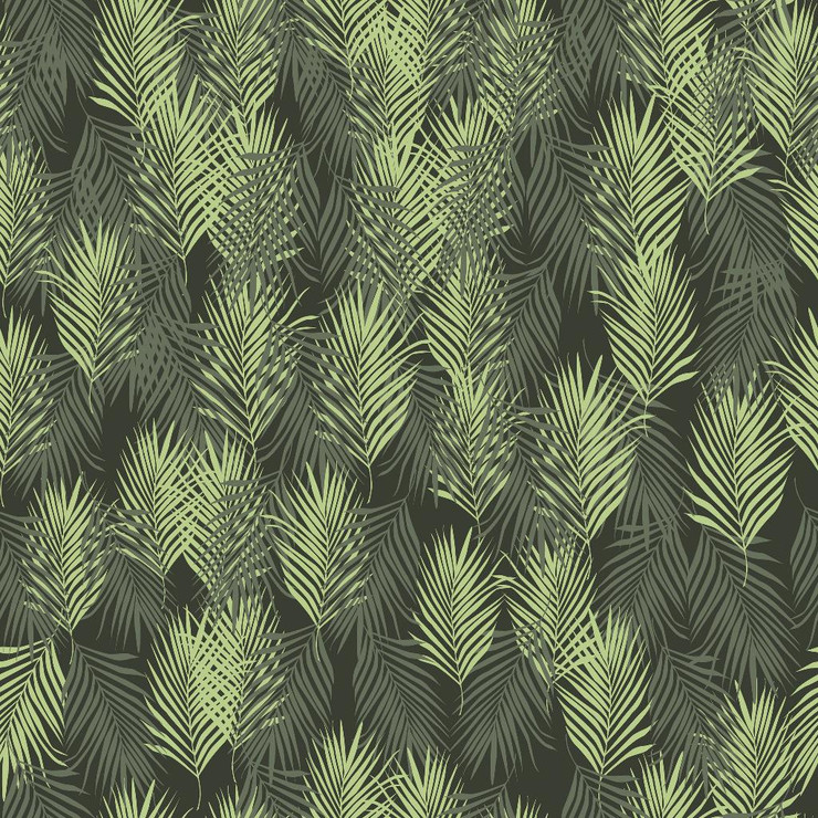 Beautiful Jungle Foliage, Olive Green Leaves (PRT_15894) - Canvas Art Print - 28in X 28in