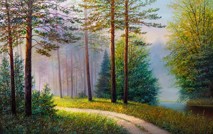 Road To Peace (PRT_15928) - Canvas Art Print - 48in X 30in
