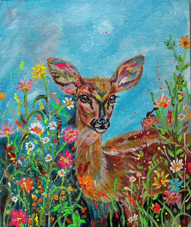 Innocence (ART-3134-113721) - Handpainted Art Painting - 10in X 12in