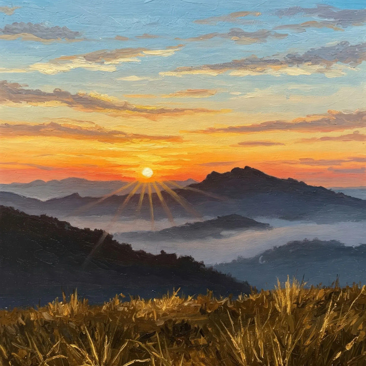 The Mountains Are Calling And I Must Go. (PRT-15697-113758) - Canvas Art Print - 36in X 36in
