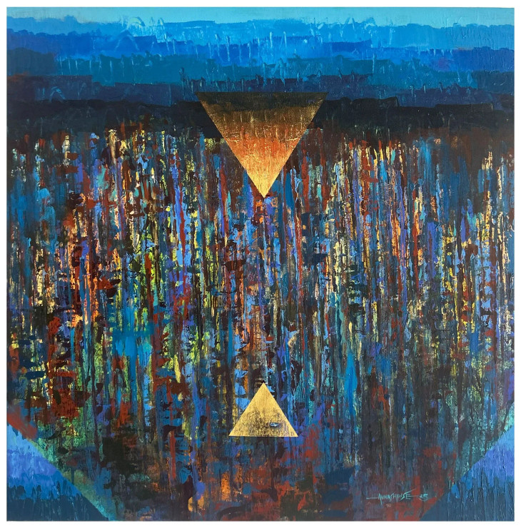 Untitled_0041 (ART-8069-113843) - Handpainted Art Painting - 30in X 30in
