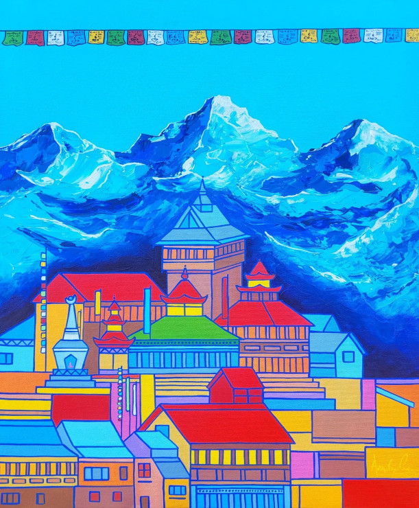 Kalpa (ART-17174-113849) - Handpainted Art Painting - 20in X 24in