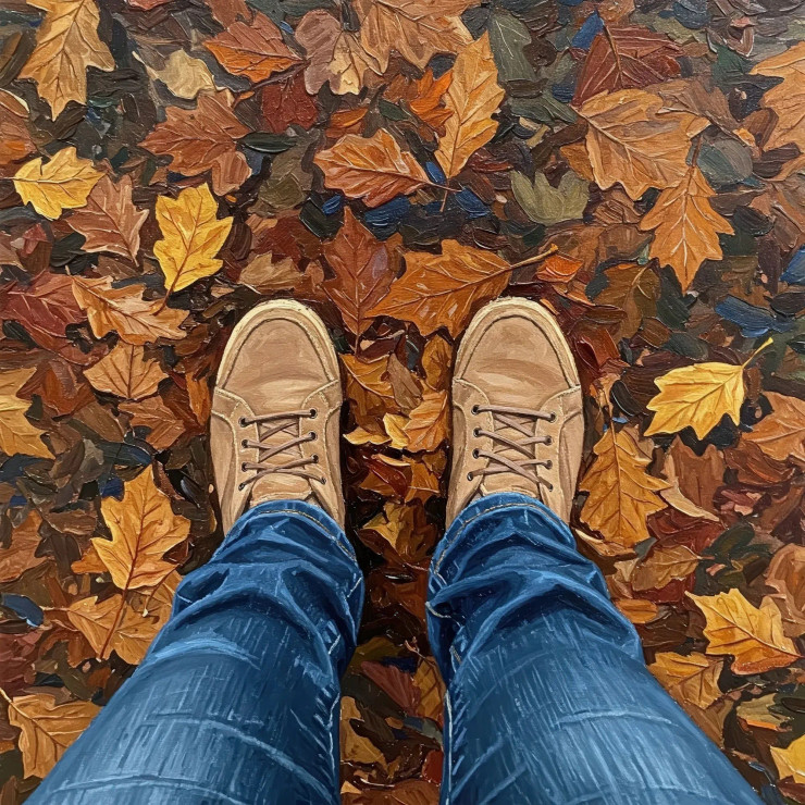 Buy Autumn Steps - Realistic Autumn Scene Painting Online | Fizdi