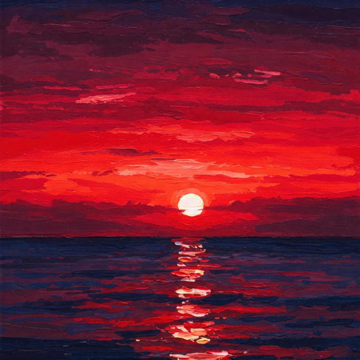 Twilight Sky (PRT-15697-113938) - Canvas Art Print - 36in X 36in