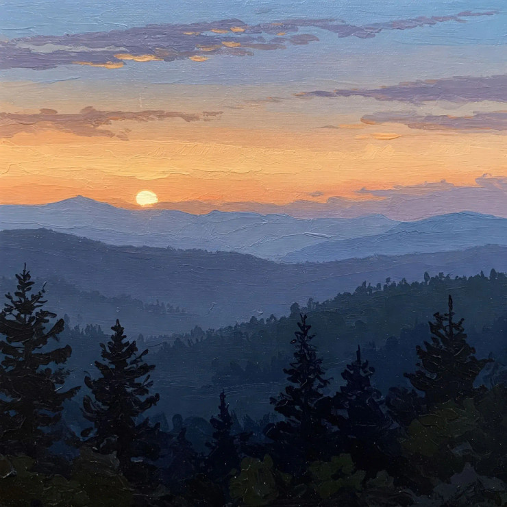 Evening Glow (PRT-15697-113934) - Canvas Art Print - 36in X 36in