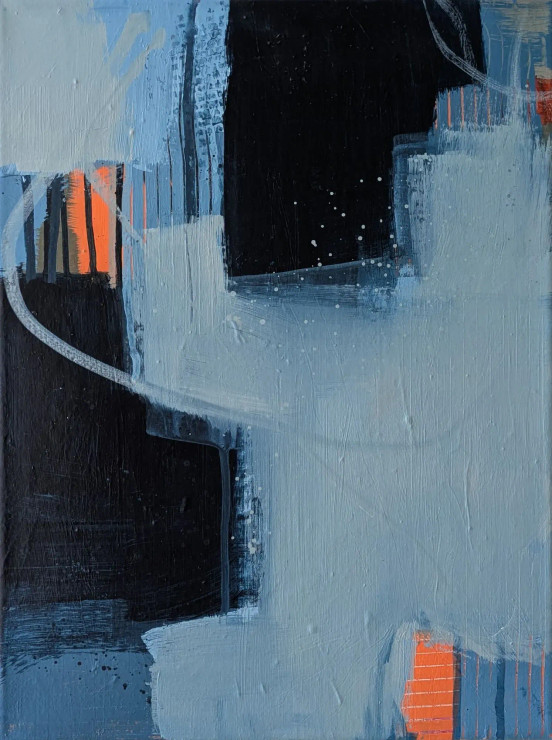Hidden Sparks (ART-7823-114115) - Handpainted Art Painting - 12in X 16in