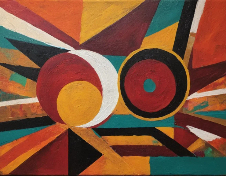 Abstract Painting (ART-3319-114570) - Handpainted Art Painting - 36in X 24in