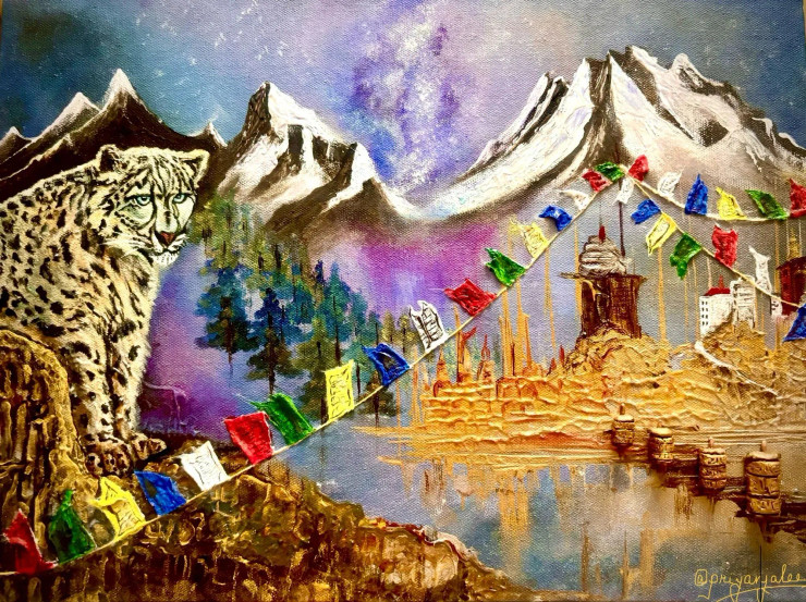 The Majestic Sentinel (PRT-8271-114482) - Canvas Art Print - 18in X 13in