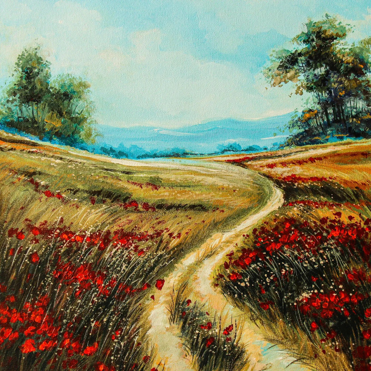Quest Of Love (ART-2571-114489) - Handpainted Art Painting - 18in X 18in