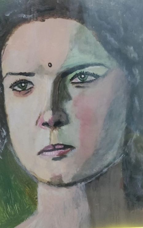 Peace And Anger (ART-17475-114647) - Handpainted Art Painting - 9in X 12in