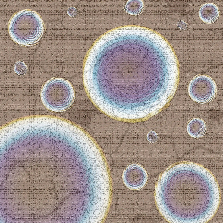 Rain Drops (PRT-1049-114673) - Canvas Art Print - 18in X 18in