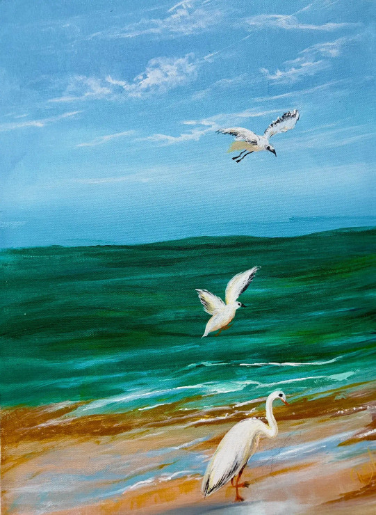 Nature-Inspired (ART-16470-114815) - Handpainted Art Painting - 14in X 20in
