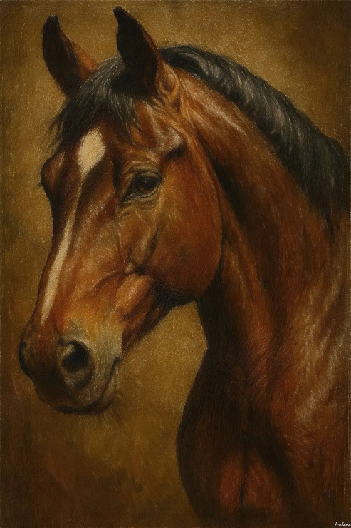 Whispers Of The Mane (PRT-15697-114766) - Canvas Art Print - 40in X 60in