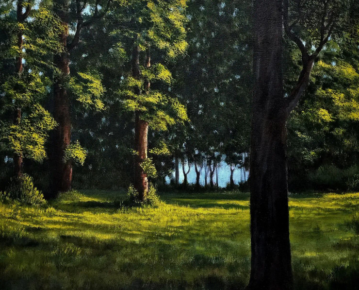 Rays Of Hope (ART-464-114873) - Handpainted Art Painting - 30in X 24in