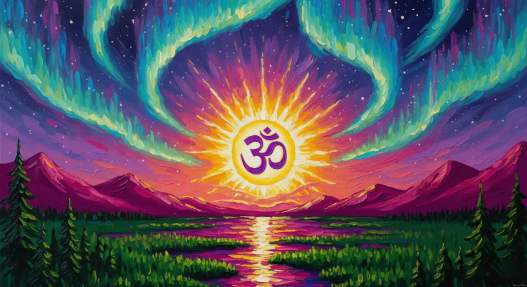 Pulse Of Sacred Light (215324) (PRT-15697-115006) - Canvas Art Print - 60in X 33in
