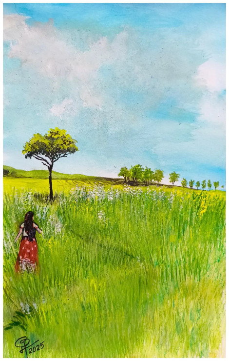 Beautiful Life 10 (PRT-9093-115262) - Canvas Art Print - 15in X 24in