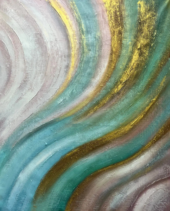 Abstract Painting (ART-6706-115520) - Handpainted Art Painting - 36in X 48in