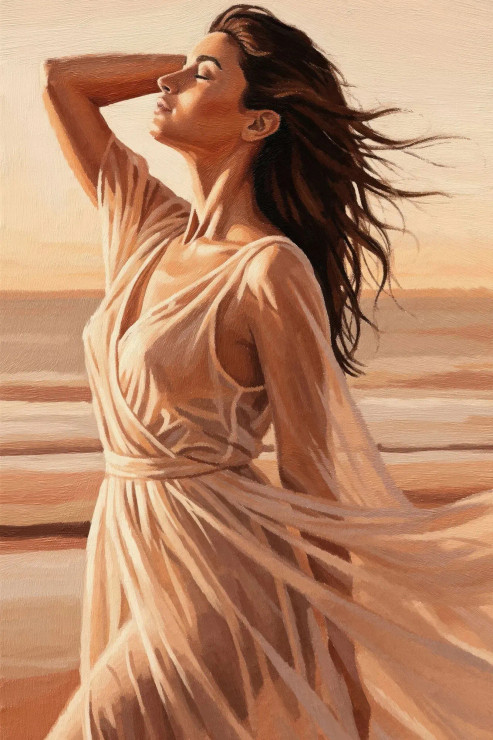 Whispers Of The Golden Breeze (PRT-15697-115464) - Canvas Art Print - 40in X 60in