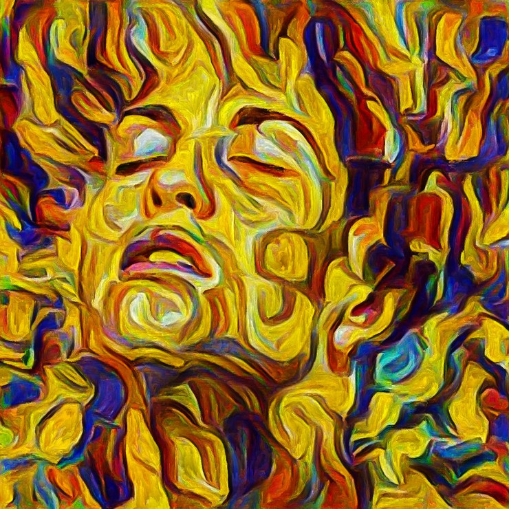 Inner Vision 7 (PRT_16022) - Canvas Art Print - 23in X 23in