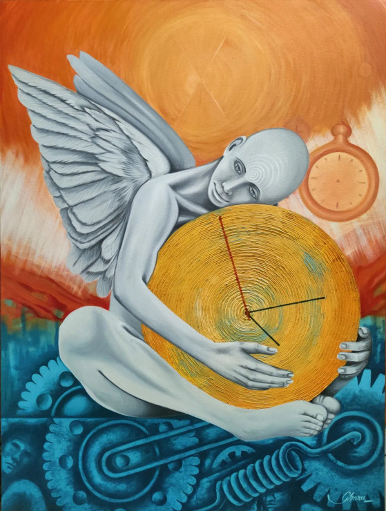 Ambition (ART-17735-116042) - Handpainted Art Painting - 36in X 48in